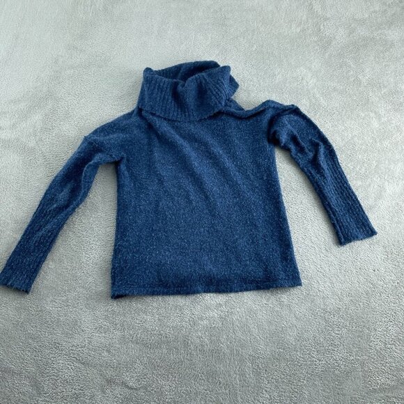 Royal Robbins Womens Acrylic Polyester Blend Turtleneck Sweater Small Blue 5163 - Picture 1 of 8